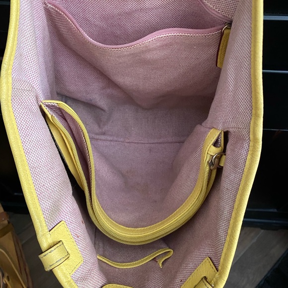 VINTAGE 1990’s DOONEY & BOURKE AUTHENTIC PEBBLE LEATHER HANDBAG TOTE | RARE FIND - Picture 5 of 14